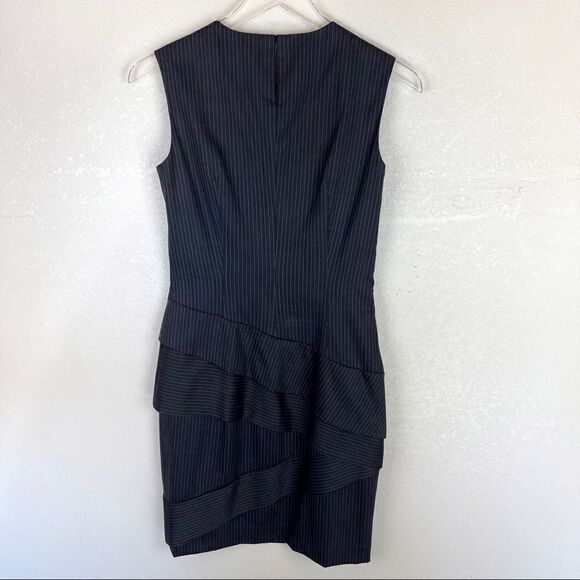 Piazza Sempione Grey Wool Sleeveless Shift Dress Size 40 - Picture 5 of 7